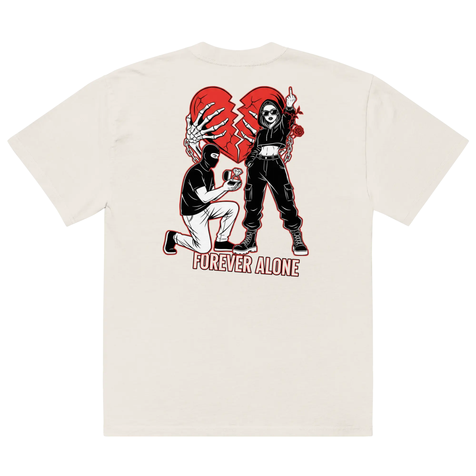 LOVE MESSAGE PREMIUM OVERSIZED TSHIRT